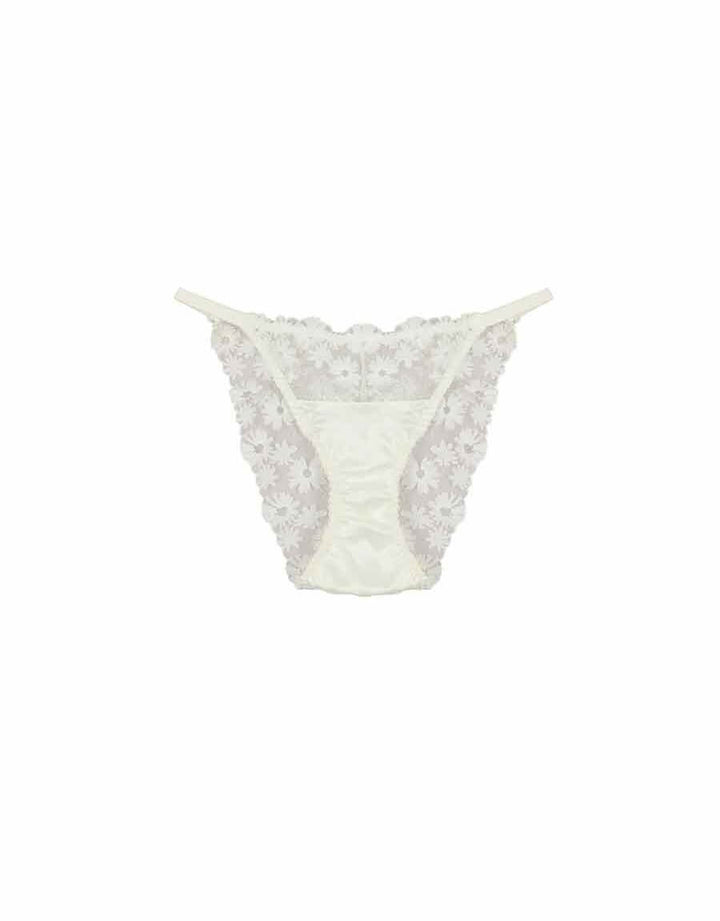 Fleur of England Daisy Embroidered Brief White 