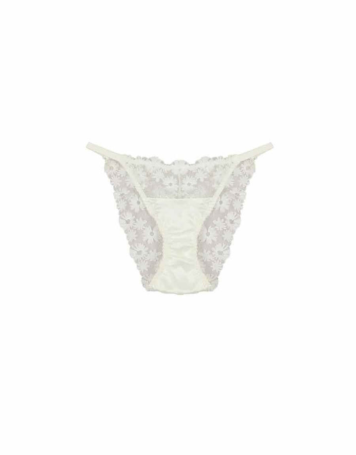 Fleur of England Daisy Embroidered Brief White