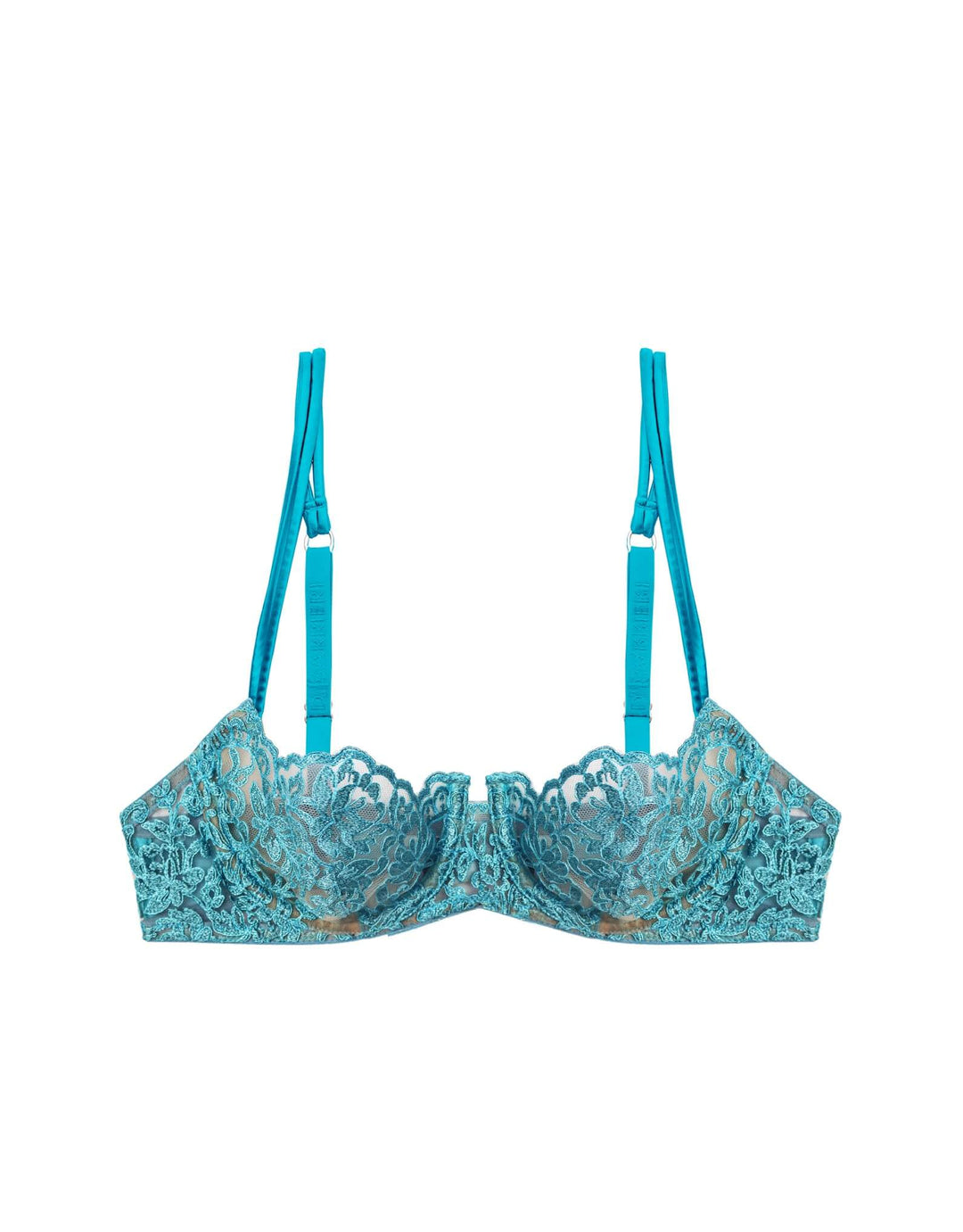 I.D. Sarrieri Royal Jewel Balconette Bra in Aquamarine