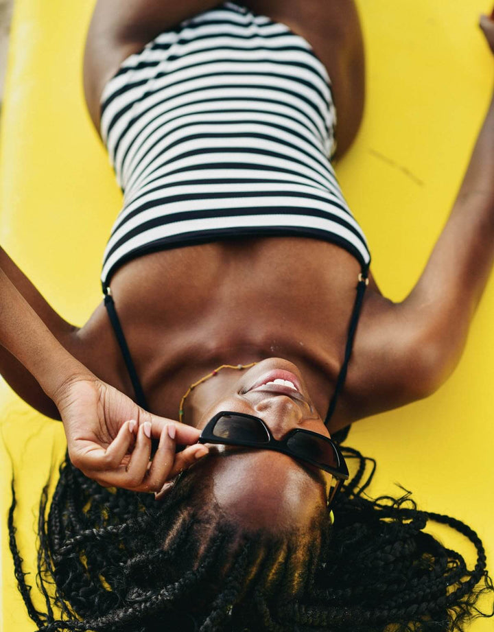 La Nouvelle Claire One-Piece in Black & White Stripes
