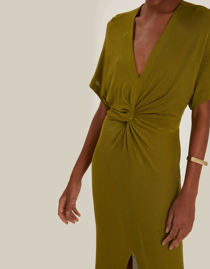 Lenny Niemeyer V Neck Cover Up Dress Sage Green