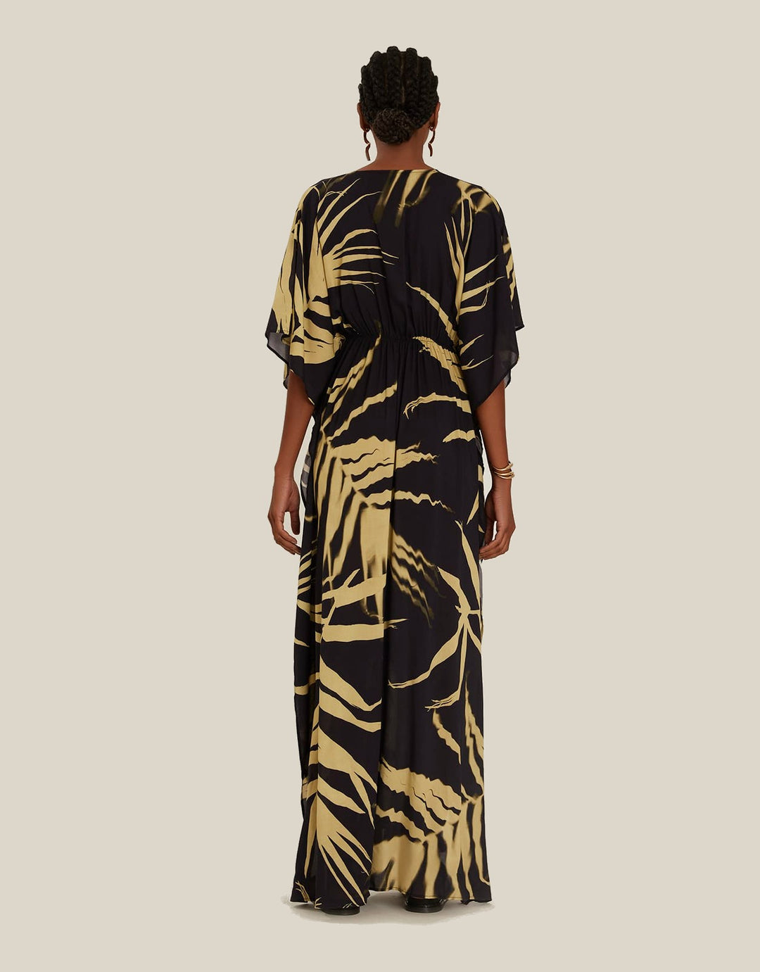 Lenny Niemeyer Reflection Gathered Kaftan Black
