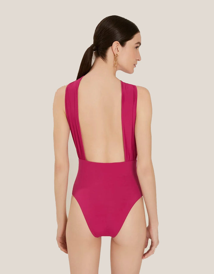 Lenny Niemeyer High Loop One Piece Carmine Pink