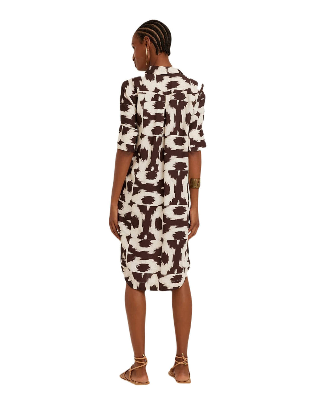 Lenny Niemeyer Chemisier Midi Shirtdress Puglia brown print