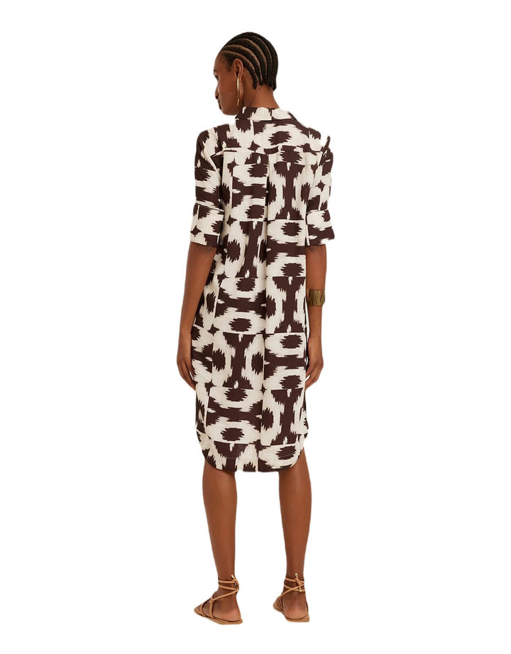 Lenny Niemeyer Chemisier Midi Shirtdress Puglia brown print