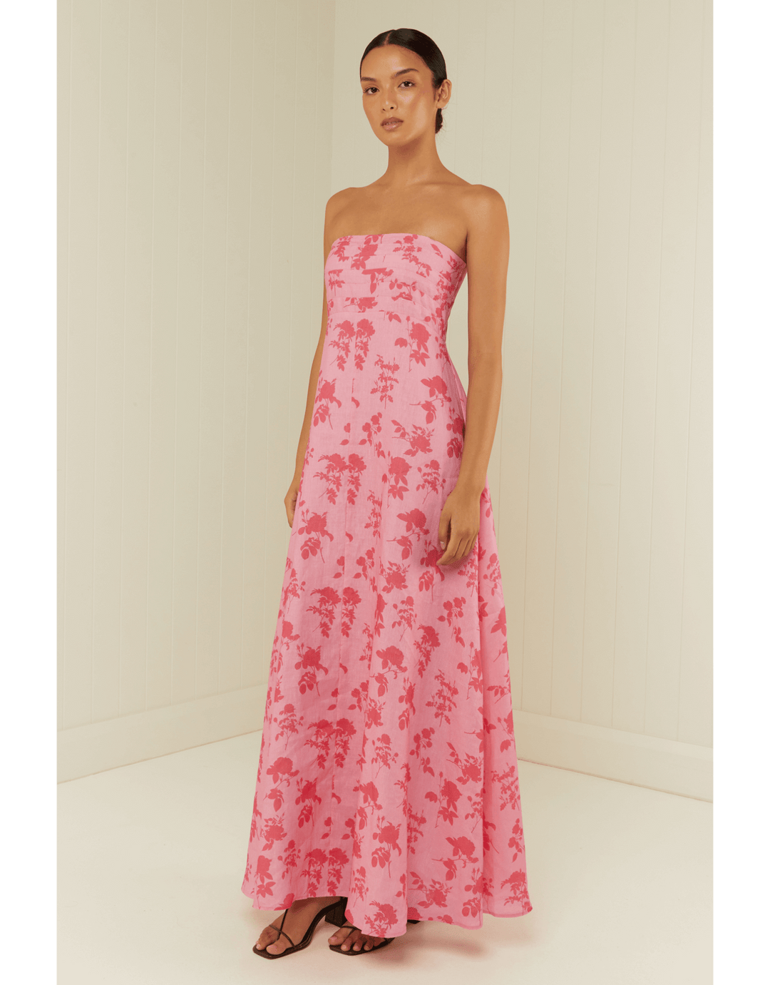 Palm Noosa Primrose Dress Pink Floral Press