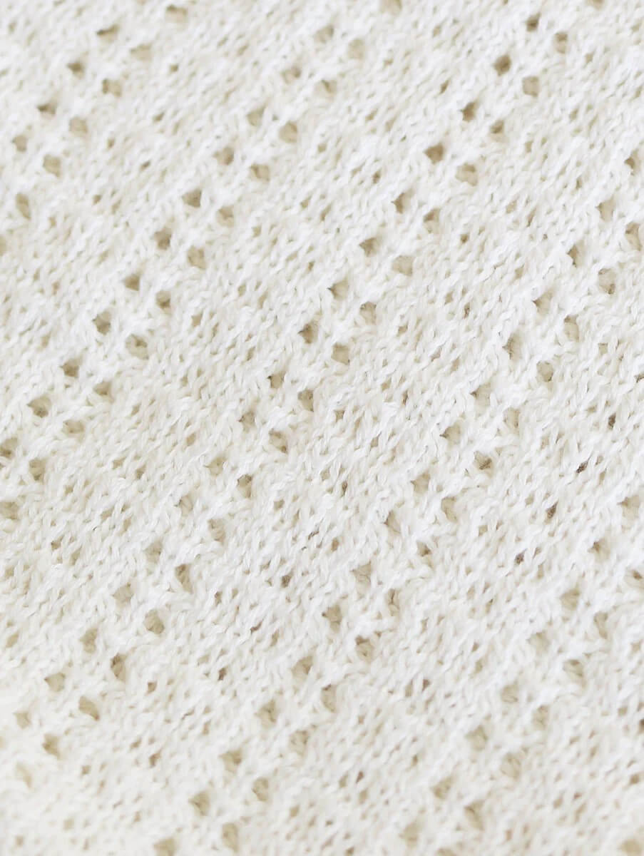 Peony Swimwear Pointelle Mini Dress Fleur - White