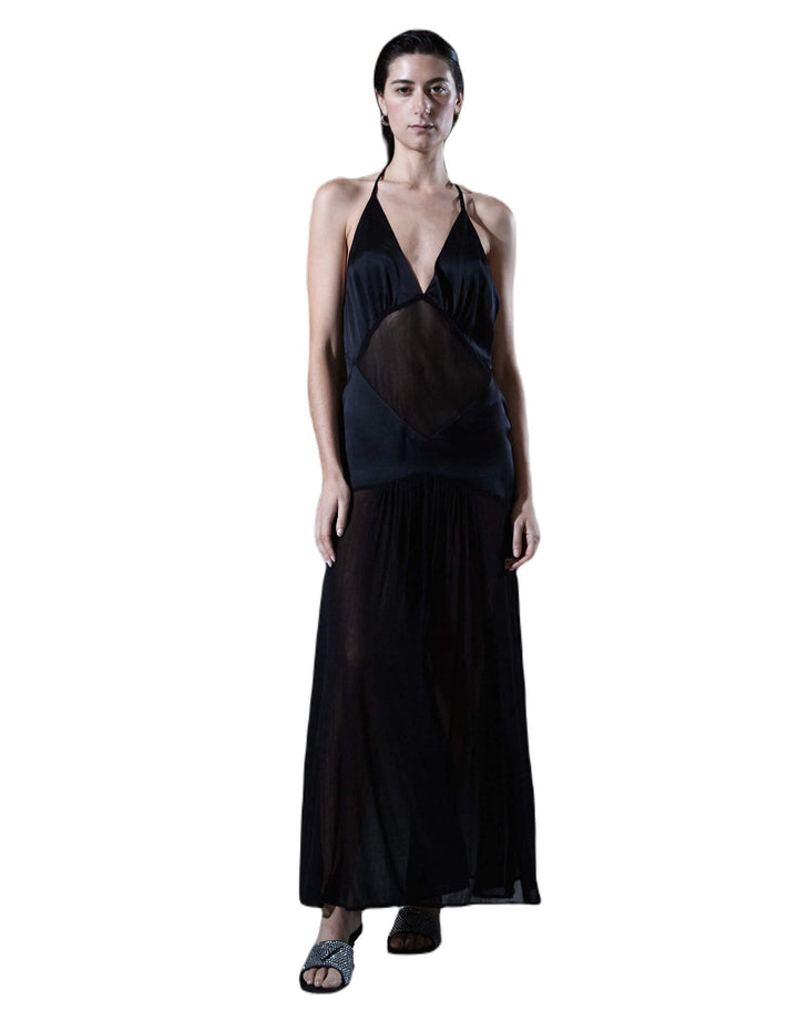 Sleeping with Jacques Diana Slip Dress - Black
