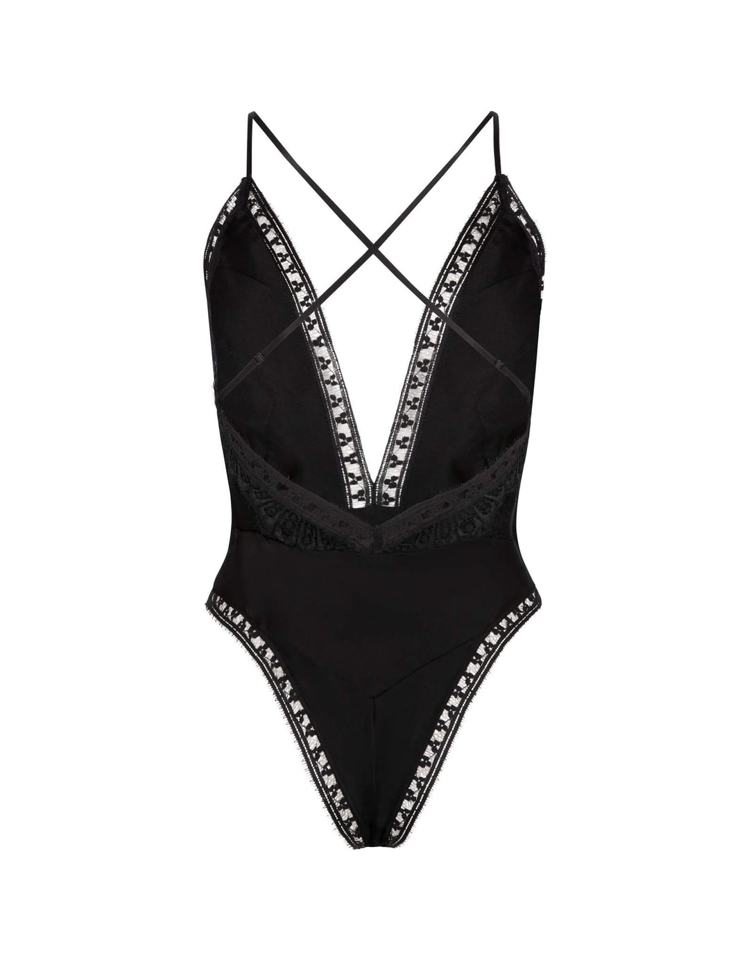 Sleeping with Jacques Freya Bodysuit - Black