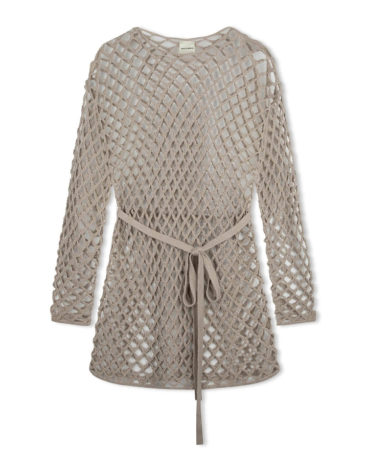 Zulu & Zephyr Husk Lattice Knit Tunic