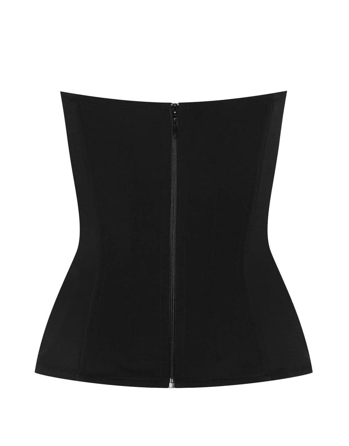 Cadolle Square Neckline Corset Black Luxury Designer French Lingerie