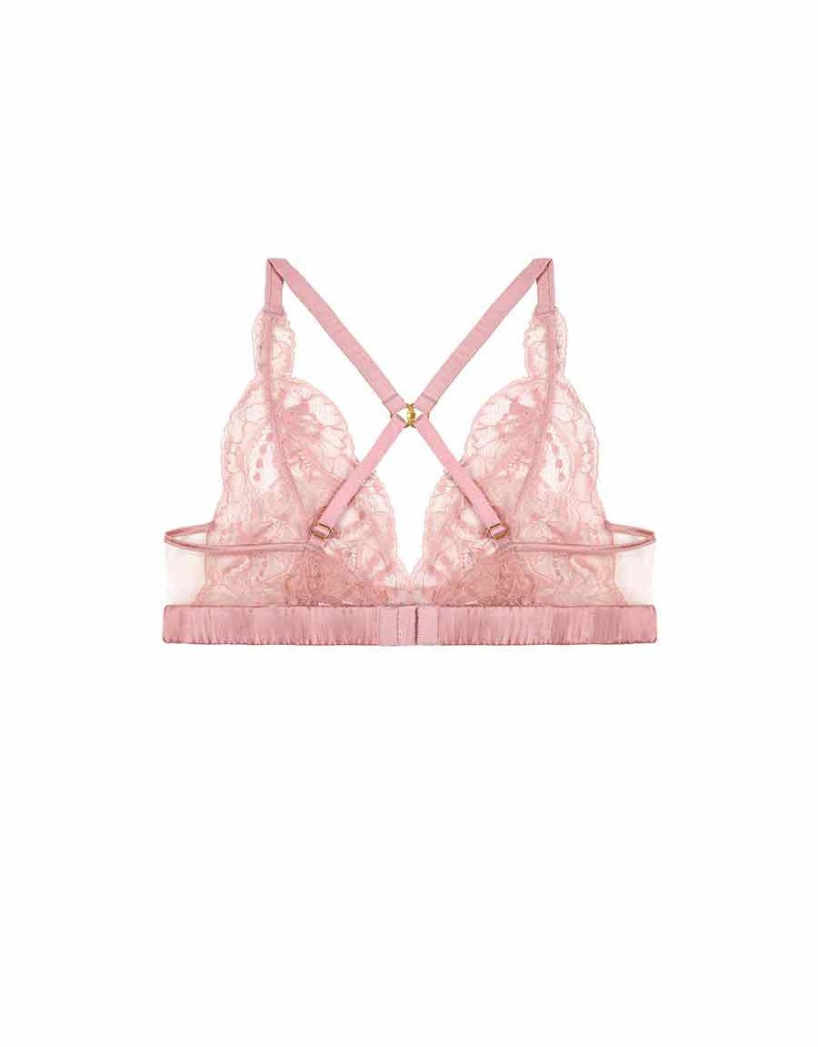 Fleur of England Lyla Lace Bralette Pink