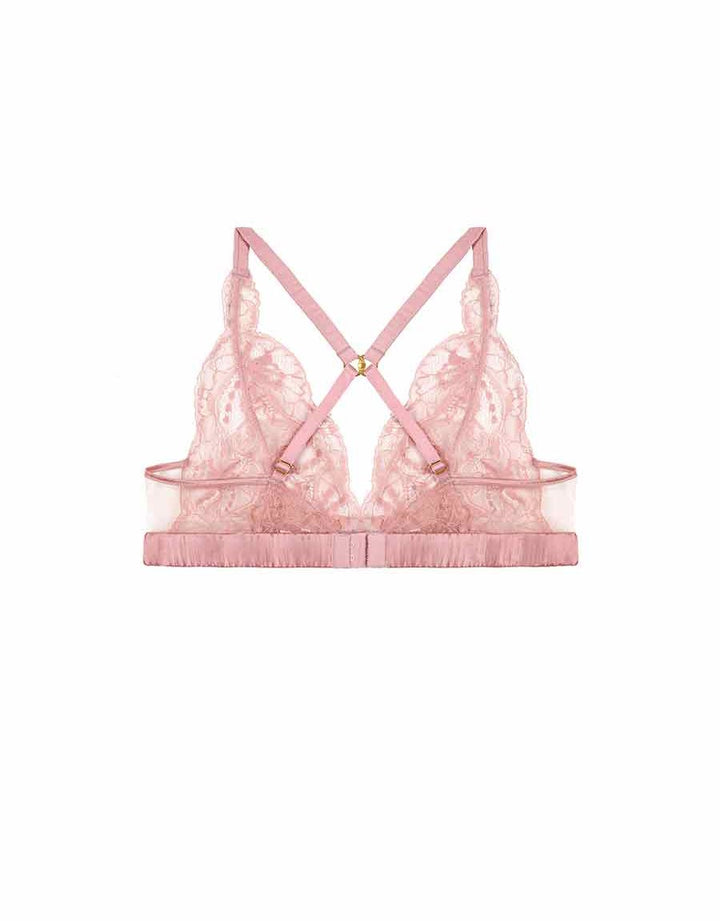 Fleur of England Lyla Lace Bralette Pink