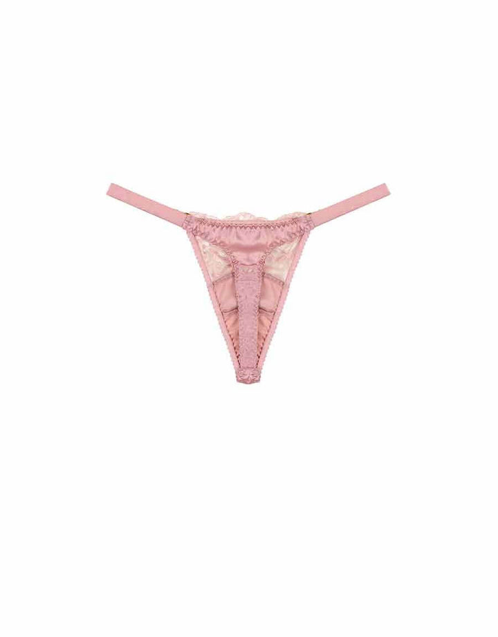 Fleur of England Lyla Strap Thong Pink