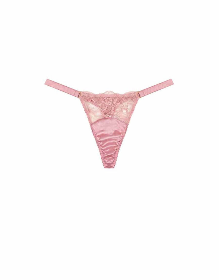 Fleur of England Lyla Strap Thong Pink