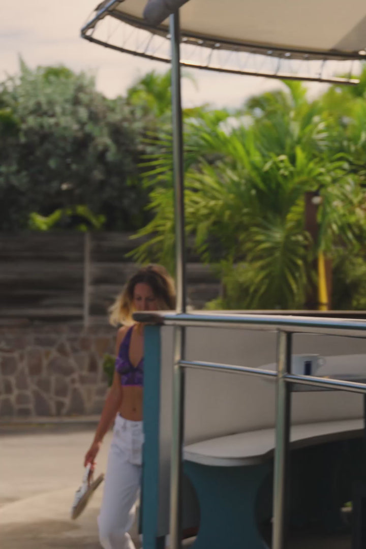 La Nouvelle Soon Comfort Bralette in Navy Flower