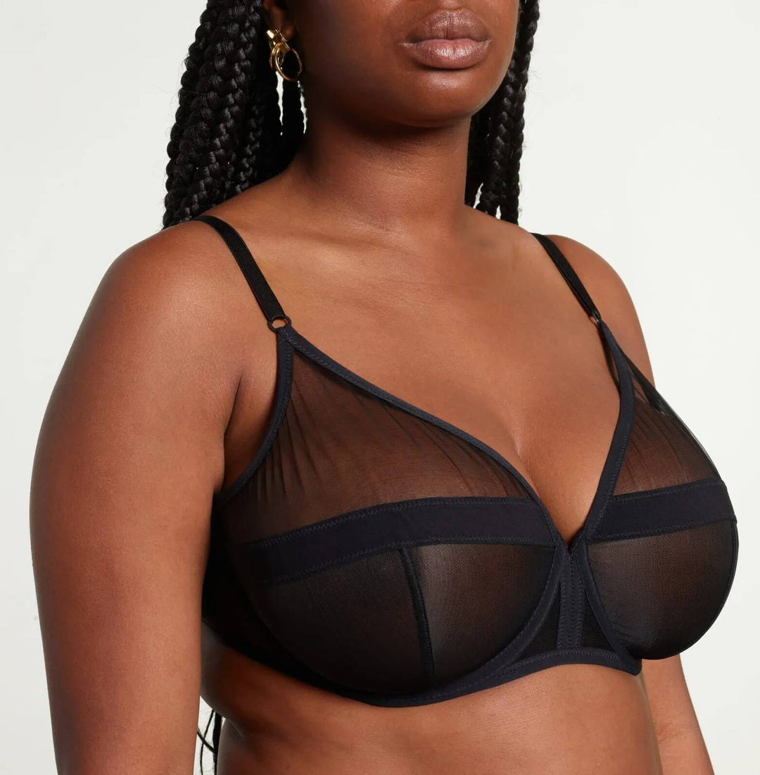 Yasmine Eslami Serena Underwire Bra Black