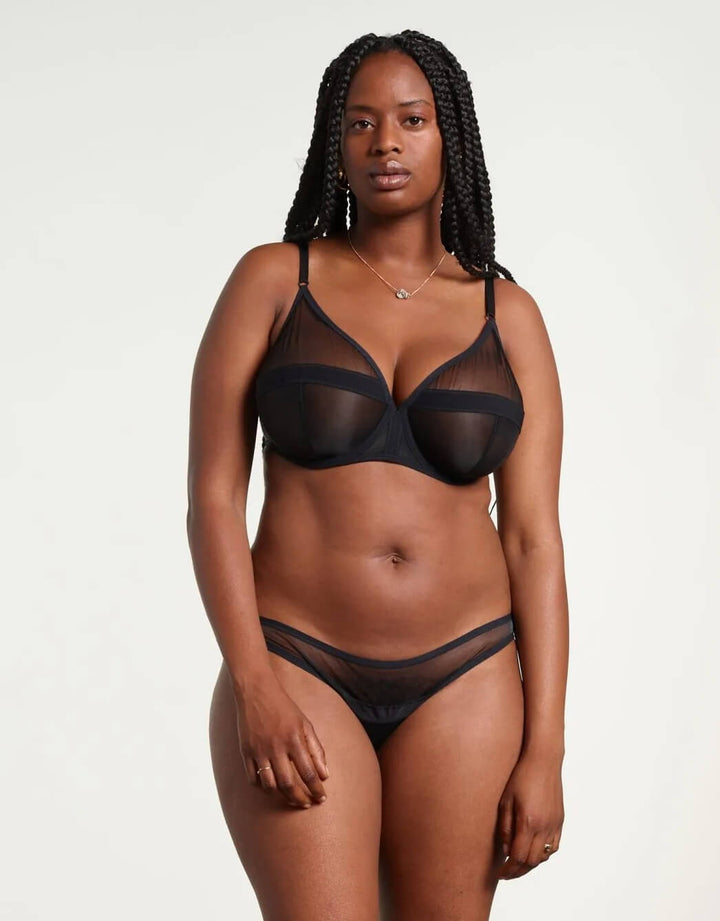 Yasmine Eslami Serena Underwire Bra Black
