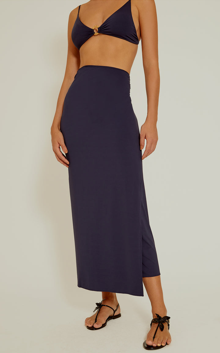 Knot Touch Sarong Indigo Blue