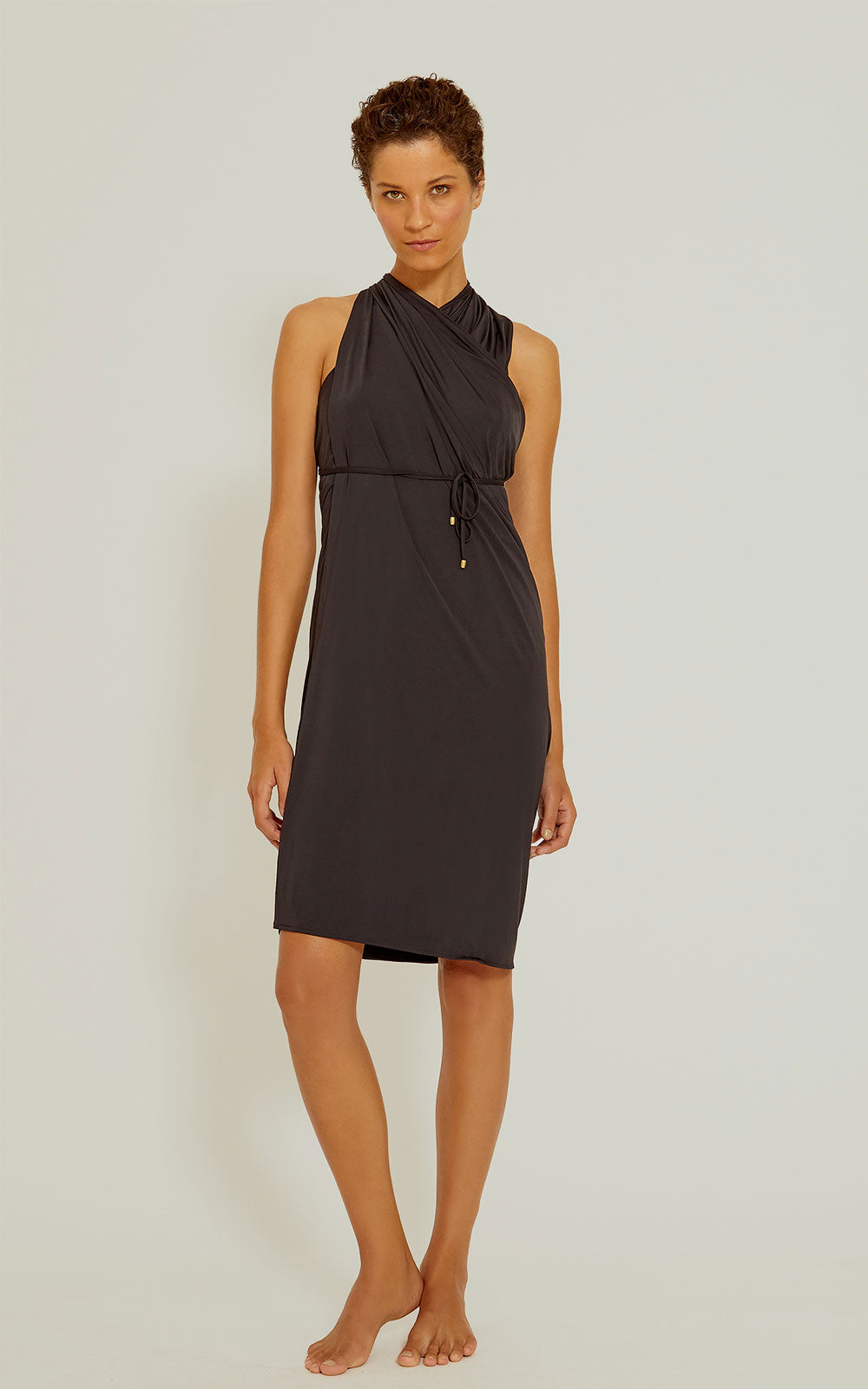 Lenny Niemeyer black sarong swimwear cover up