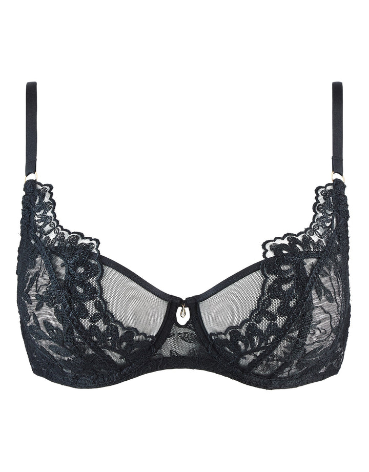 Aubade After Midnight Half Cup Underwire Bra Black
