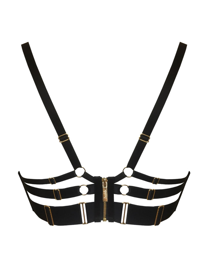 Bordelle Lingerie Aurea Balconette Underwire Bra in Black