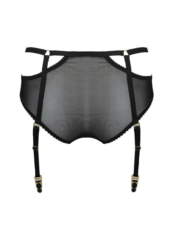 Bordelle Bondage Belle Suspender Brief in Black