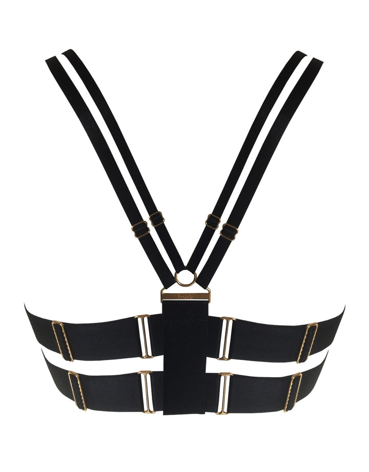 Bordelle Lingerie Ula Soft Cup Bra with Zip Front in Black