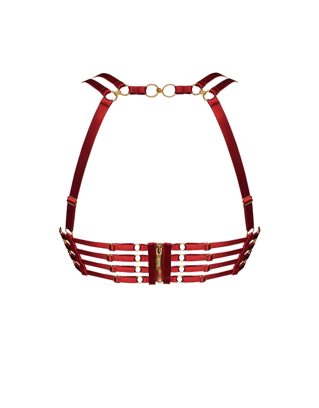 Bordelle Cymatic Plunge Wire Bra Burnt Red