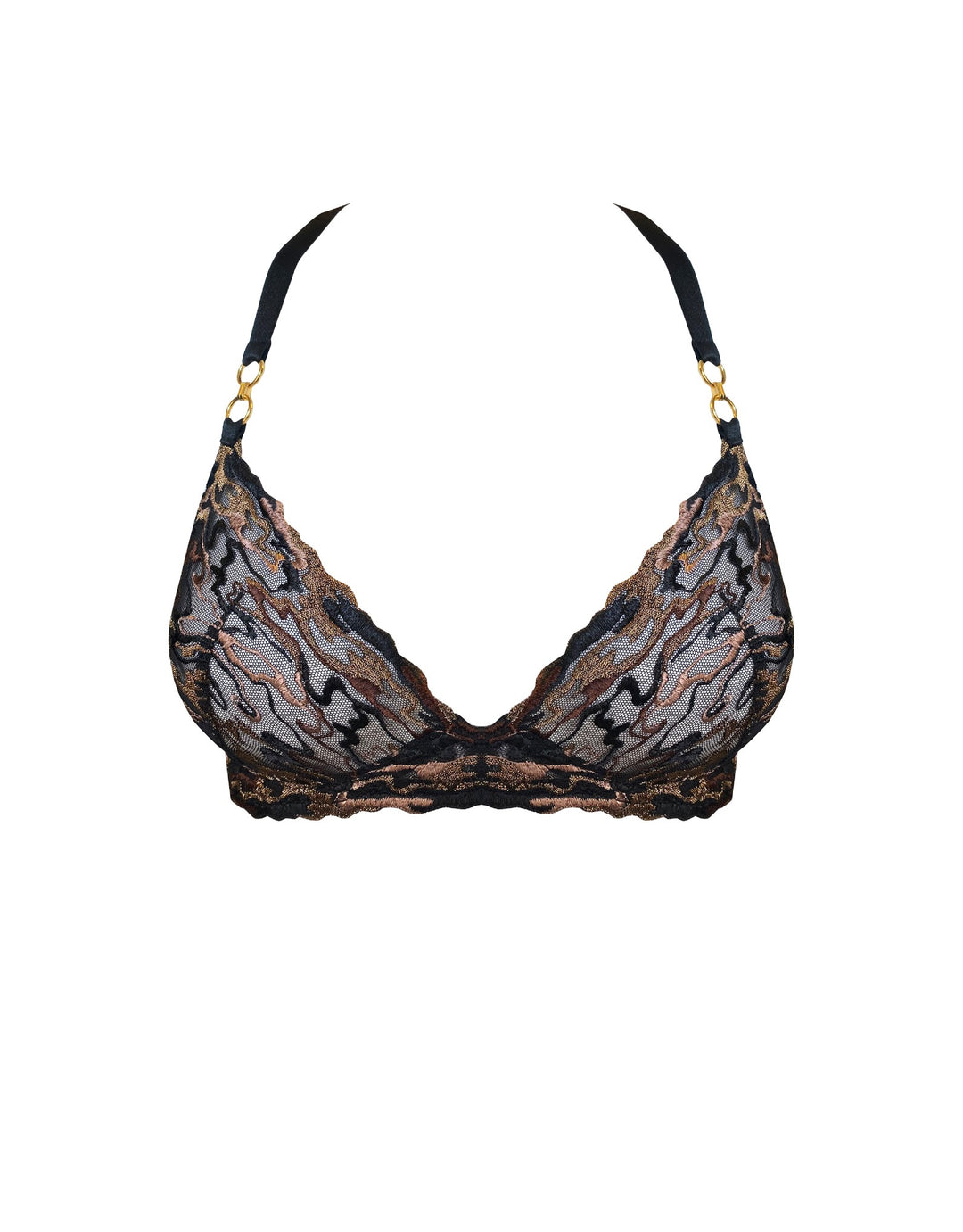 Bordelle Onda Plunge Wire Bra Black