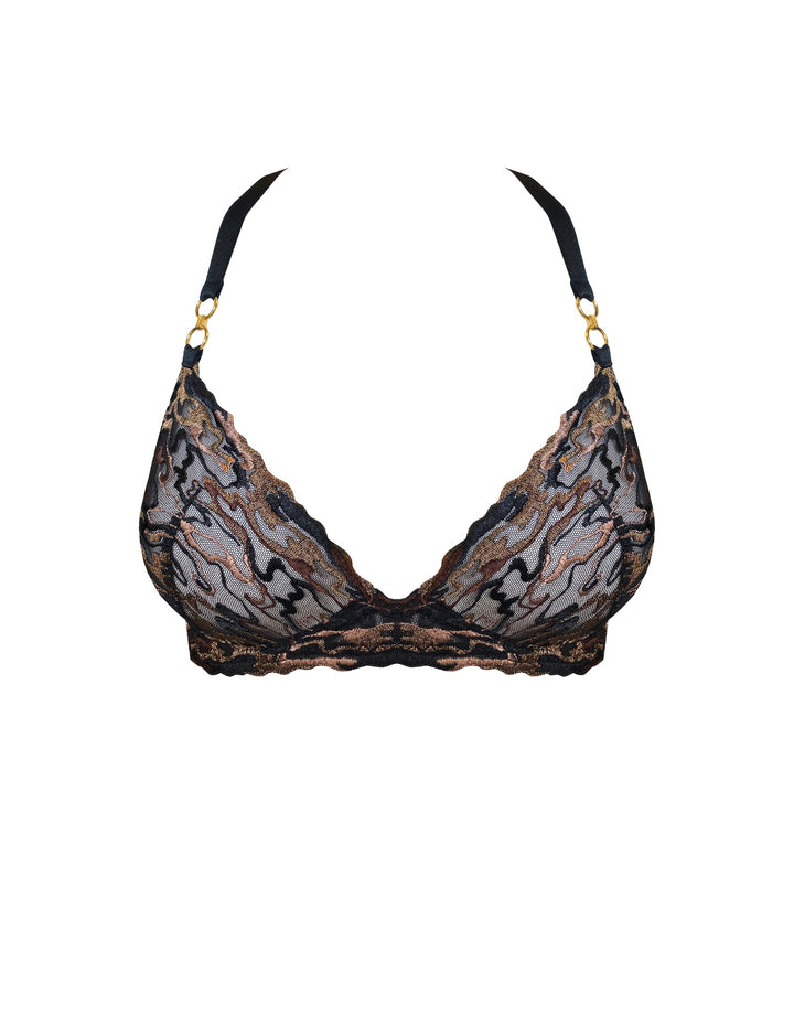 Bordelle Onda Plunge Wire Bra Black