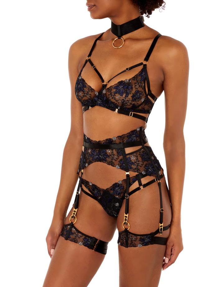 Bordelle Vita Lace Garters Black