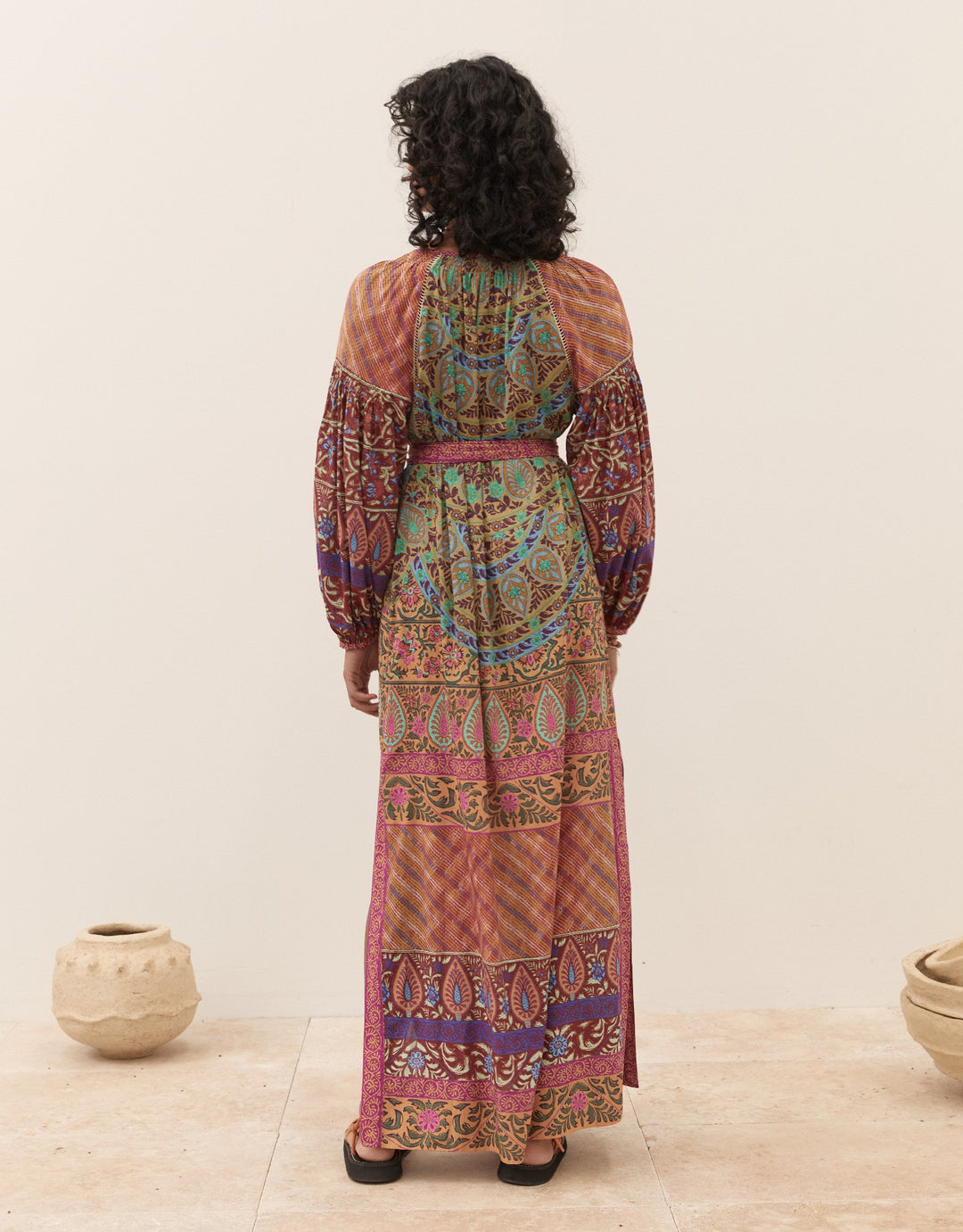 Boteh Es Canar Maxi Smock Dress