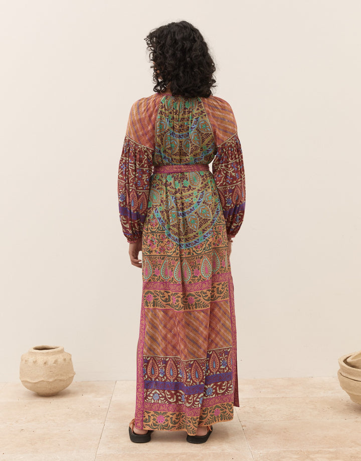 Boteh Es Canar Maxi Smock Dress