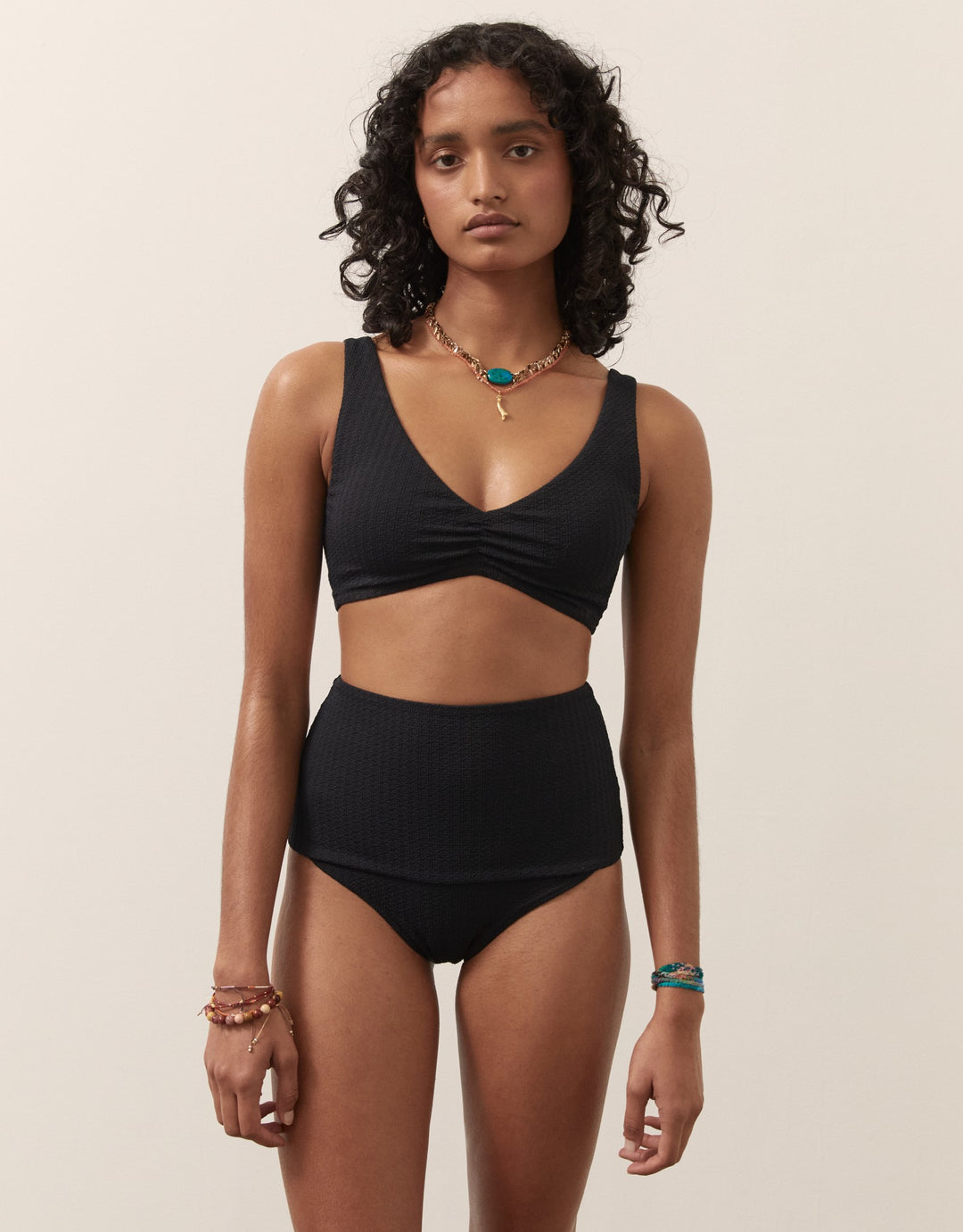 Boteh RA Remei Bralette Bikini Top Black