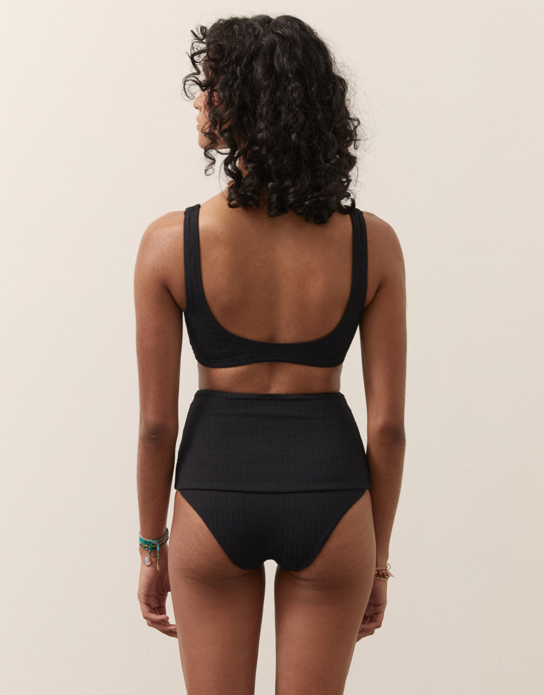 Boteh RA Estel High Waist Bikini Bottom Black