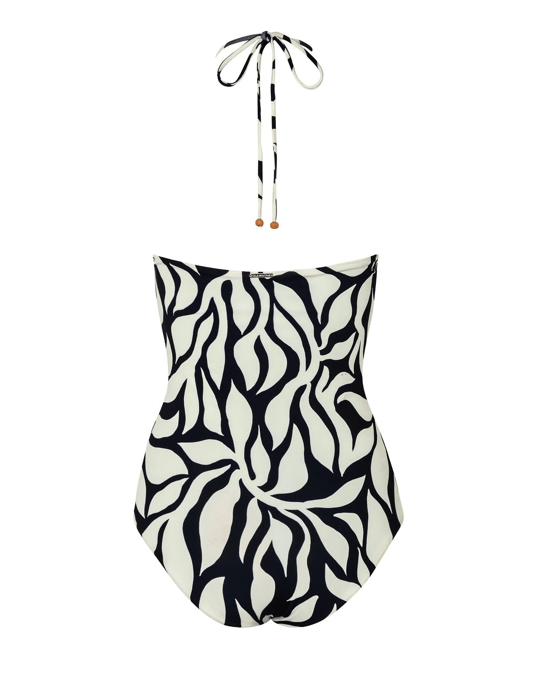 Cala de la Cruz Gemma One Piece Swimsuit black white back