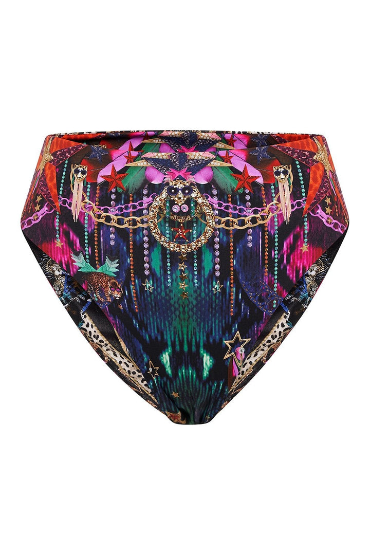 Camilla Reversible High Waist Bikini Bottom, Rocket Woman