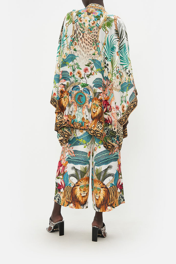 Camilla Short Layer with Neckband, Royalty Loyalty Silk Floral Robe