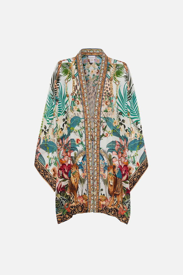 Camilla Short Layer with Neckband, Royalty Loyalty Silk Floral Robe