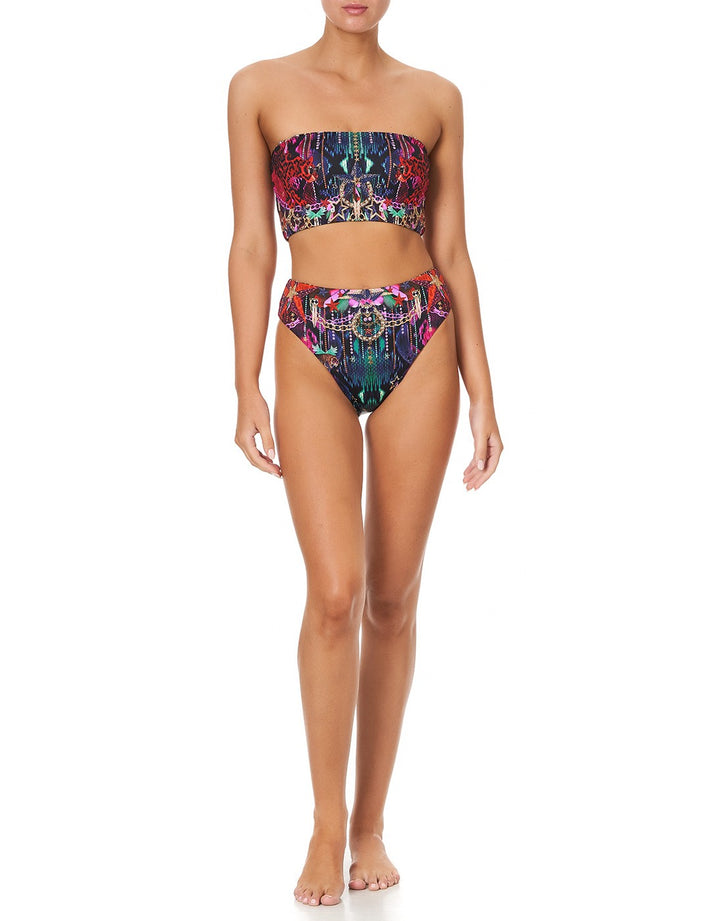 Camilla Reversible High Waist Bikini Bottom, Rocket Woman