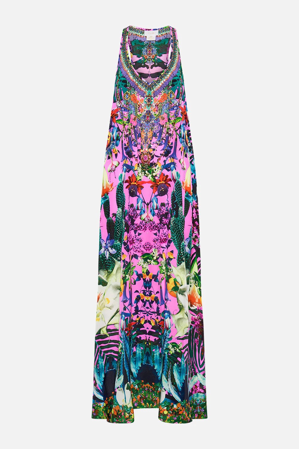 Camilla V Neck Racerback Dress, Exotica Erotica - Designer Resortwear