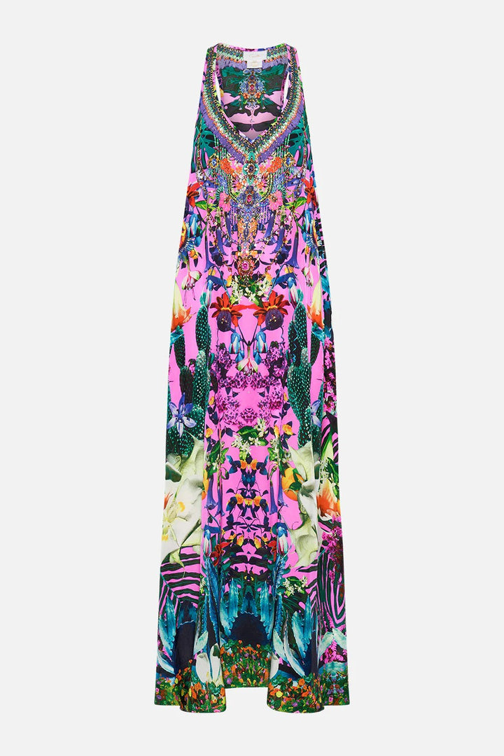 Camilla V Neck Racerback Dress, Exotica Erotica - Designer Resortwear