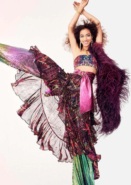 Camilla Reversible Wide Bandeau Bikini Top, Rocket Woman