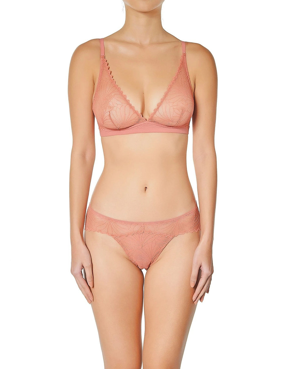 Huit Lenna Lace Brief in Sienna