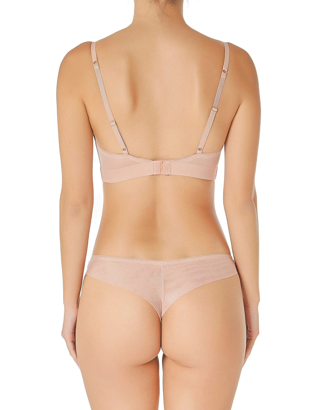 Huit Thelma Lace Thong Blush Pink