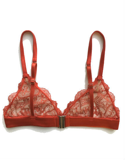 I.D. Sarrieri Tattoo Red Lace Triangle Bra