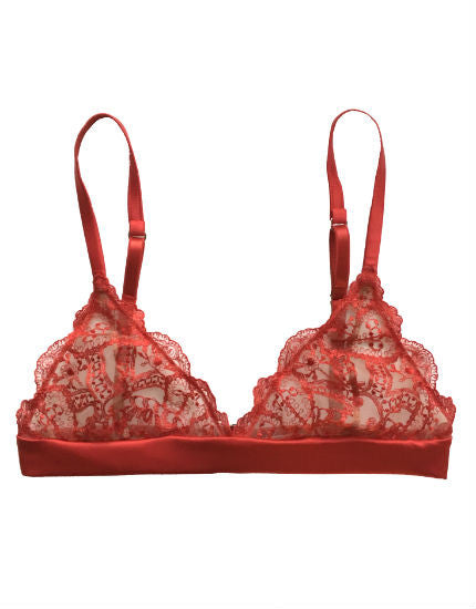 I.D. Sarrieri Tattoo Red Lace Triangle Bra