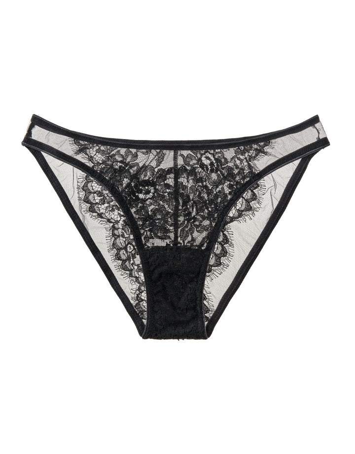 I.D.Sarrieri Jamais Le Premier Soir Black Lace Low Brazilian Brief