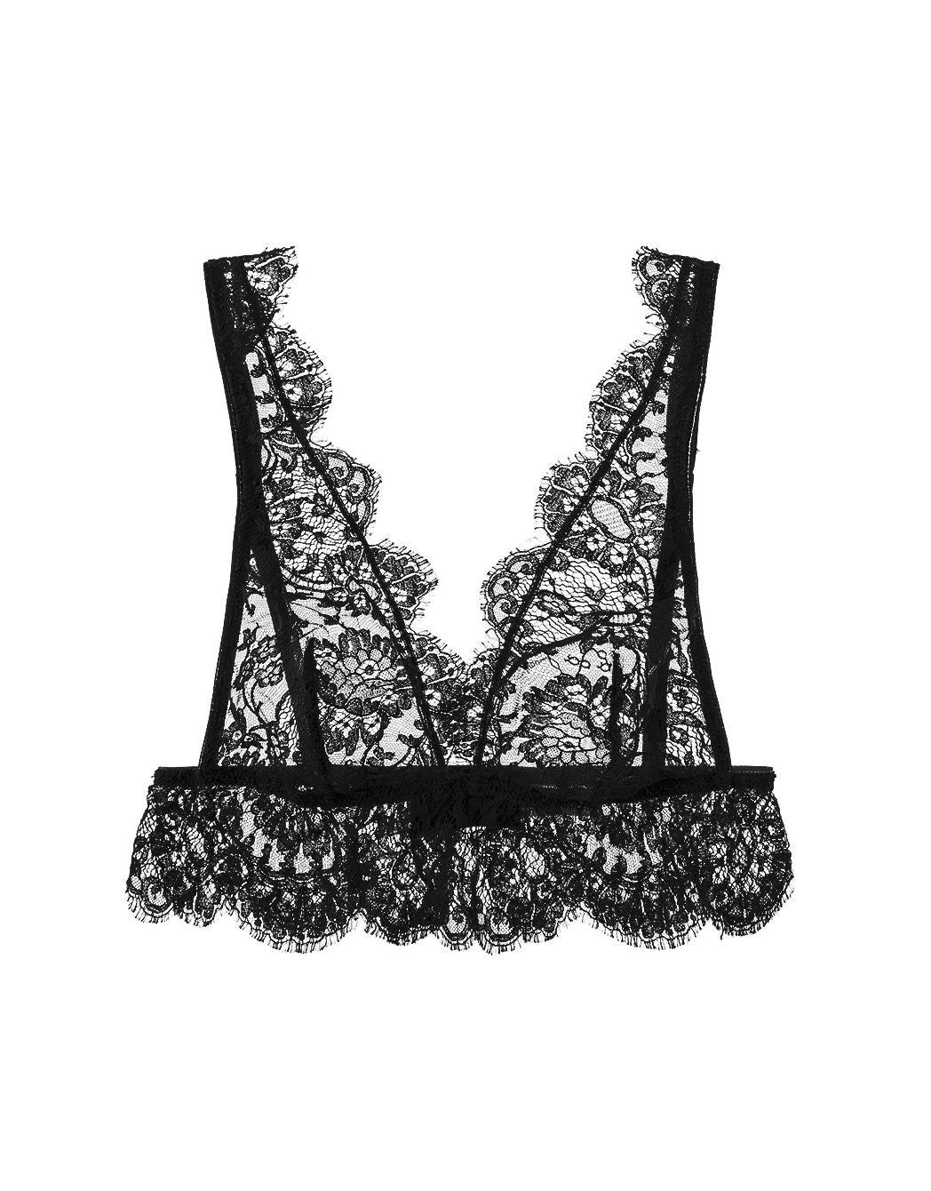 I.D. Sarrieri Black Lace Triangle Bra